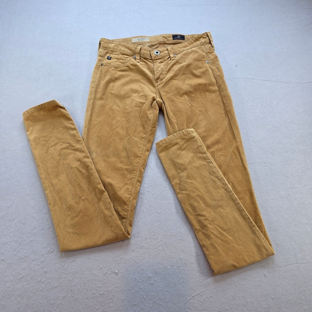 AG Adriano Goldschmied The Legging Super Skinny Corduroy Pant Mustard Yellow 24R